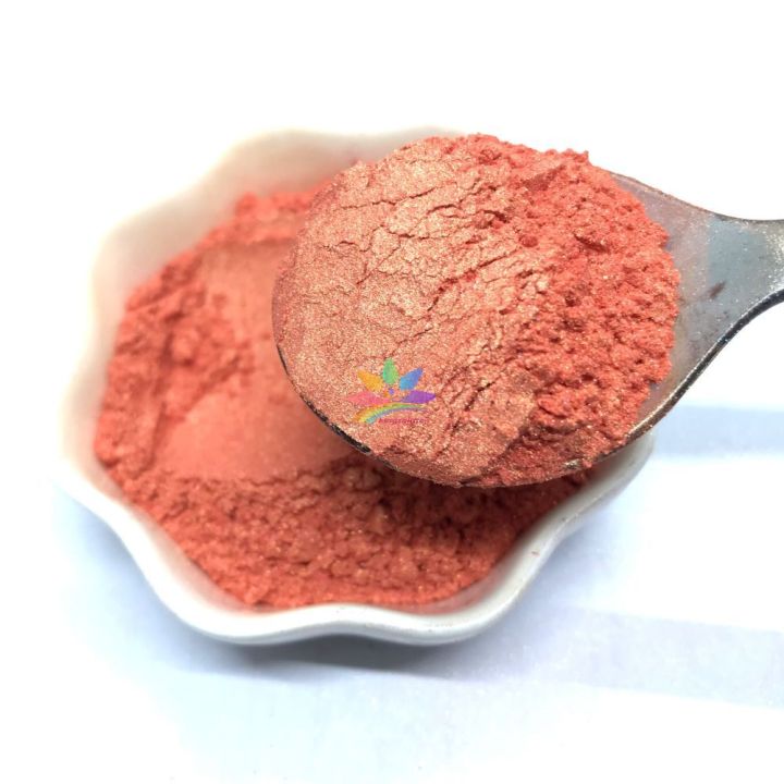 KMCR21   pearl orange color Mica Powder Epoxy Resin Color Pigment Powder
