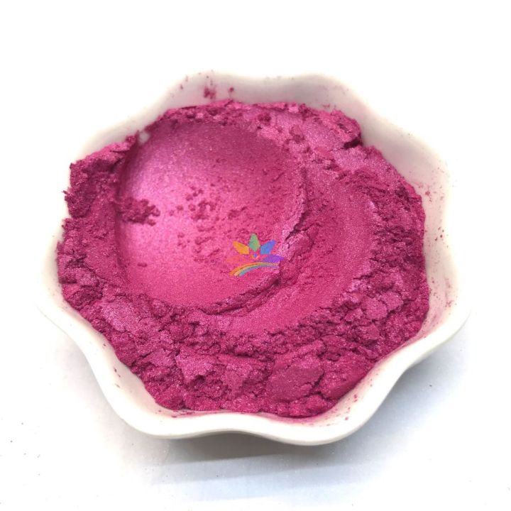 KMCR10   iridescent pink red color Mica Powder Epoxy Resin Color Pigment Powder