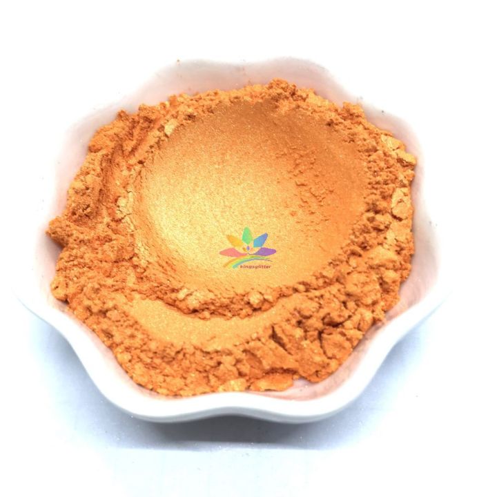 KMCR22   pearl yellow color Mica Powder Epoxy Resin Color Pigment Powder