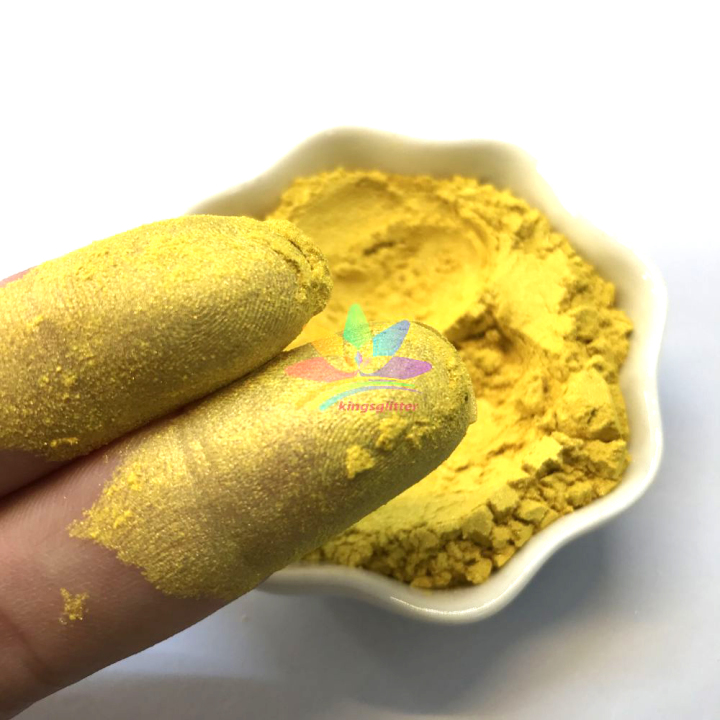 KMCY1   yellow color Mica Powder Epoxy Resin Color Pigment Powder