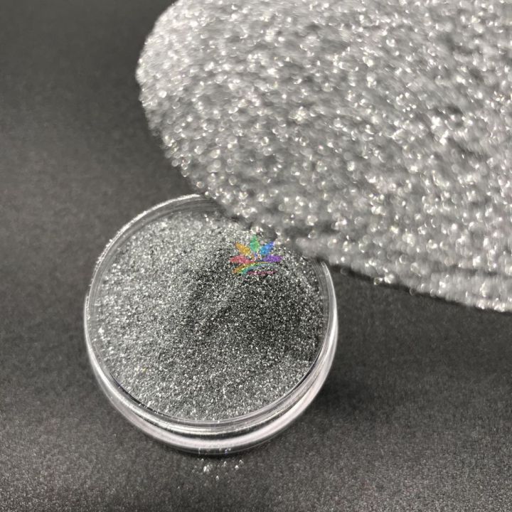 GL01    1/128 0.2 mm Diamond Mirror Silver ultra fine Glitter 