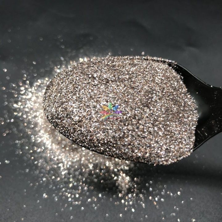 GL02    1/128 0.2 mm Diamond Mirror Silver ultra fine Glitter 