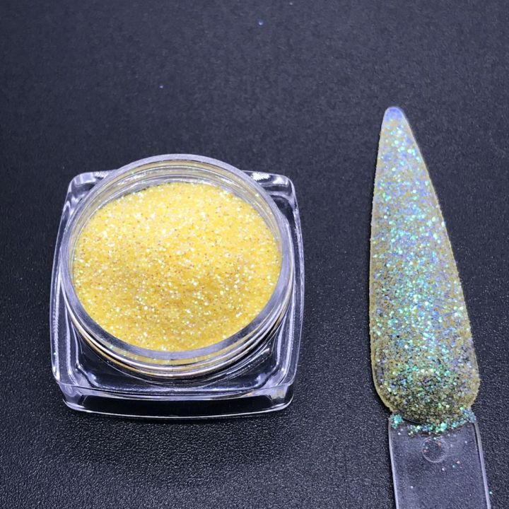 KCHI10    1/128  new professional cosmetic grade lemon yellow fine glitter for lip gloss lipstick 