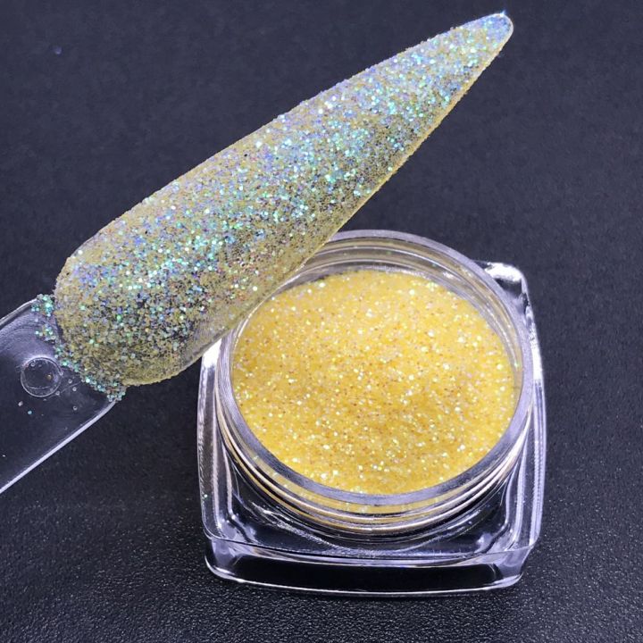 KCHI10    1/128  new professional cosmetic grade lemon yellow fine glitter for lip gloss lipstick 