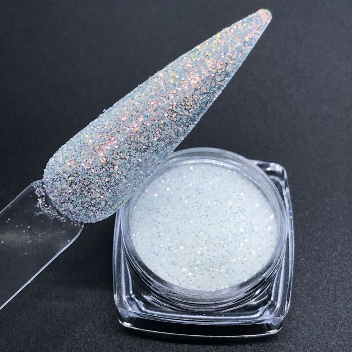 KCHI15     1/128  new professional cosmetic grade neon opal white fine glitter for lip gloss lipstick 