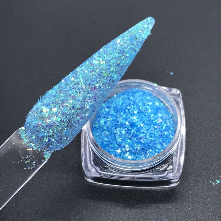 KCHI08      cosmetic grade series neon irregular  Glitter  Flakes  2x2
