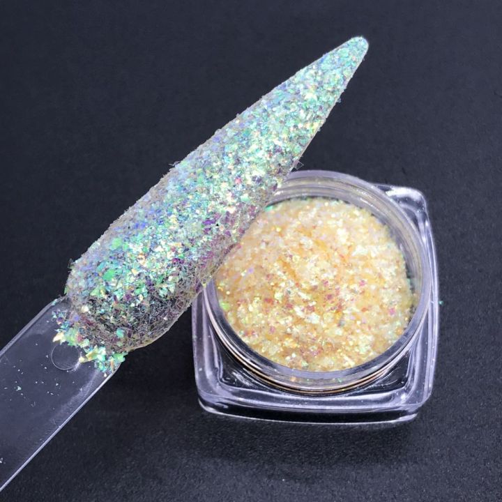 KCHI09    cosmetic grade series neon irregular  Glitter  Flakes  2x2