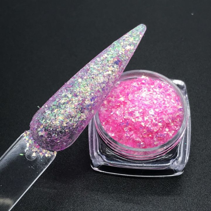 KCHI14     cosmetic grade series neon irregular  Glitter  Flakes  2x2