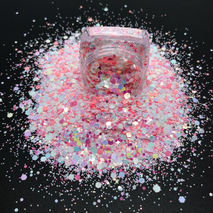 SCR08     new Spring chunky mix colorful  color change effect glitter 