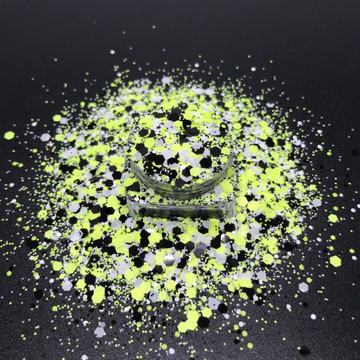 SCR39     new mix Matt fluorescent chunky glitter 