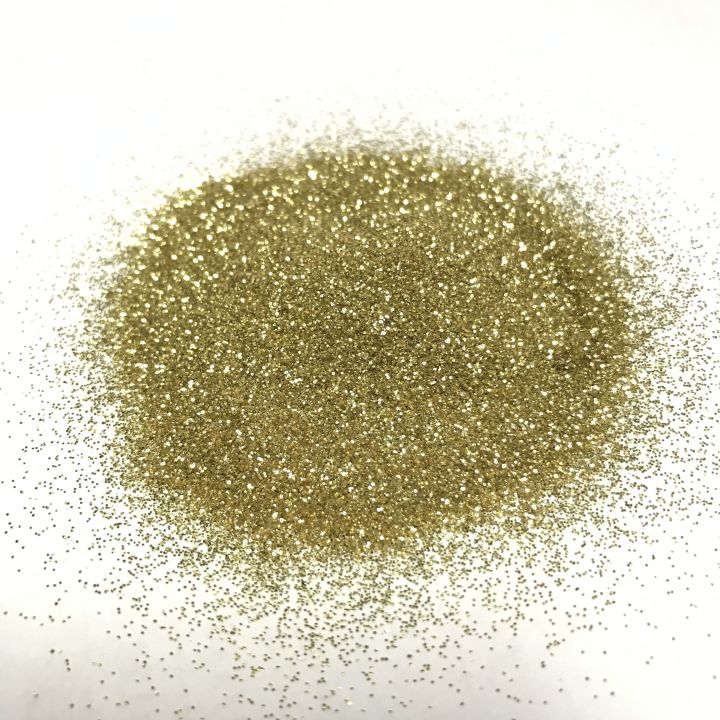 B0210  1/8''-1/128'' (50um thickness) gold pure color glitter