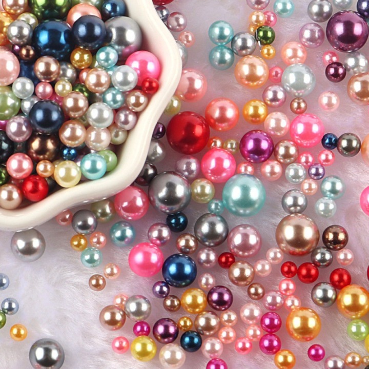 R16     Wholesale multi-size round non-porous pearls beauty loose beads ornaments DIY