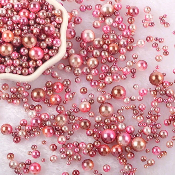 R25     Wholesale multi-size round non-porous pearls beauty loose beads ornaments DIY