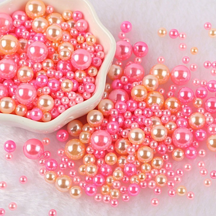 R31     Wholesale multi-size round non-porous pearls beauty loose beads ornaments DIY