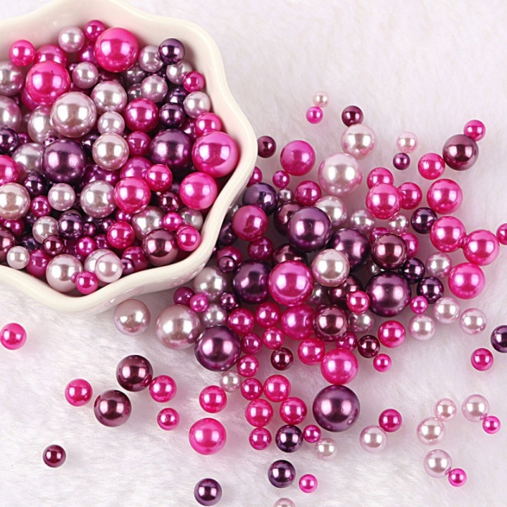 R34     Wholesale multi-size round non-porous pearls beauty loose beads ornaments DIY