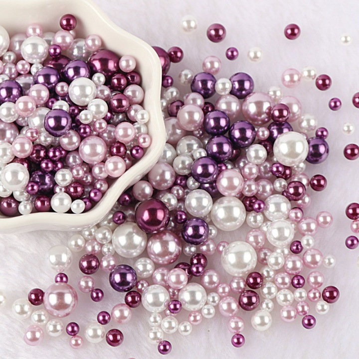 R38     Wholesale multi-size round non-porous pearls beauty loose beads ornaments DIY