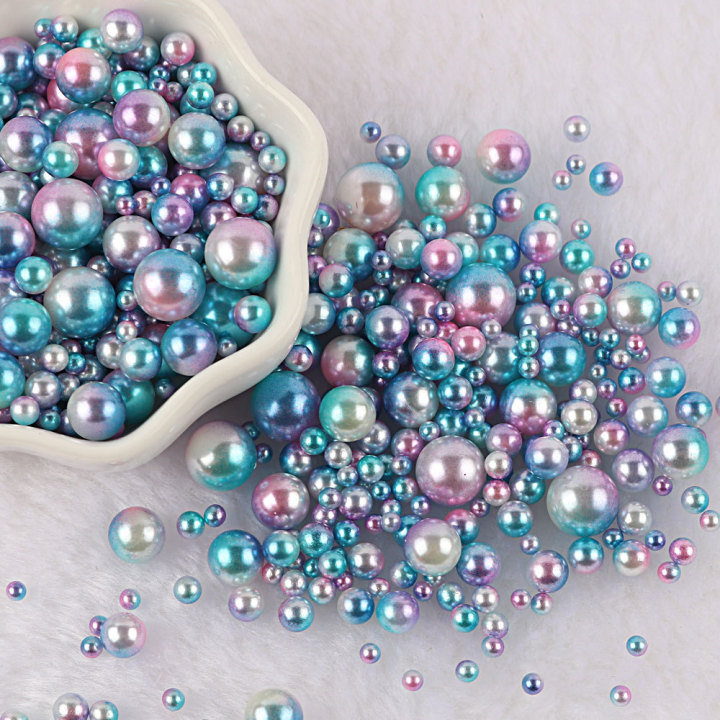 R40     Wholesale multi-size round non-porous pearls beauty loose beads ornaments DIY