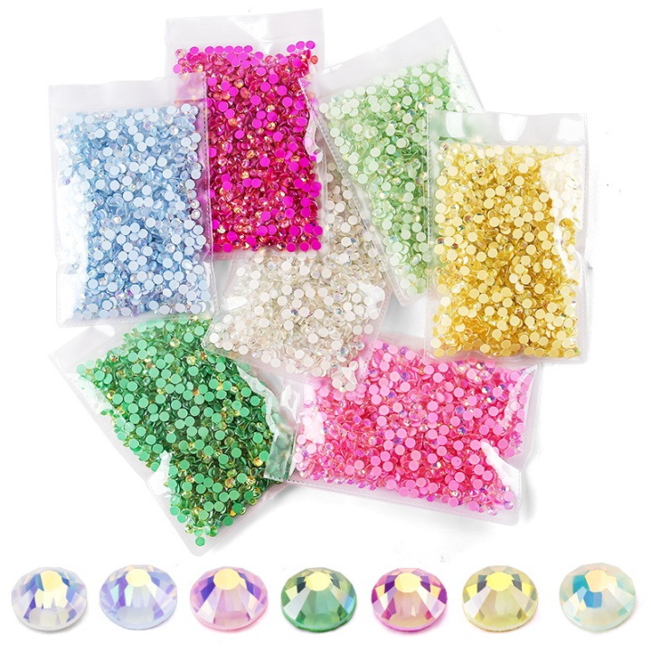 P116   Glow in the dark Opal Glass Flatback Rhinestones SS6 SS8 SS10 SS12 SS16 SS20 SS30 Wholesale small bags 