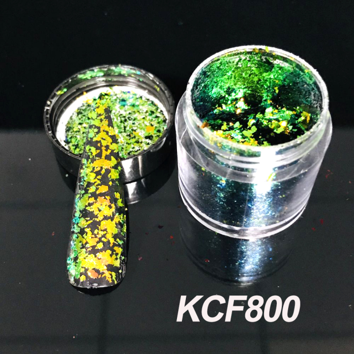 KCF801      High quality new sparkly multichrome Chameleon Flakes for nails eye shadow