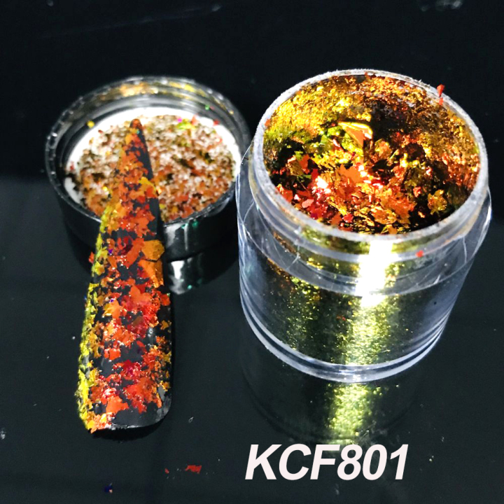 KCF801      High quality new sparkly multichrome Chameleon Flakes for nails eye shadow
