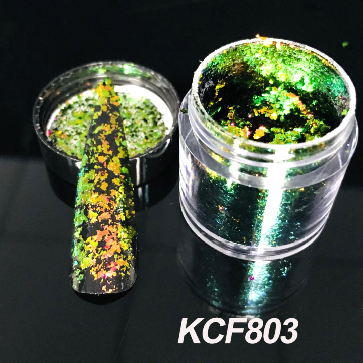 KCF803      High quality new sparkly multichrome Chameleon Flakes for nails eye shadow