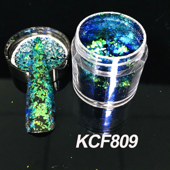 KCF809      High quality new sparkly multichrome Chameleon Flakes for nails eye shadow