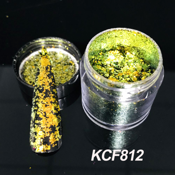 KCF812      High quality new sparkly multichrome Chameleon Flakes for nails eye shadow