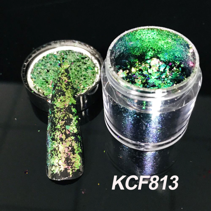 KCF813      High quality new sparkly multichrome Chameleon Flakes for nails eye shadow