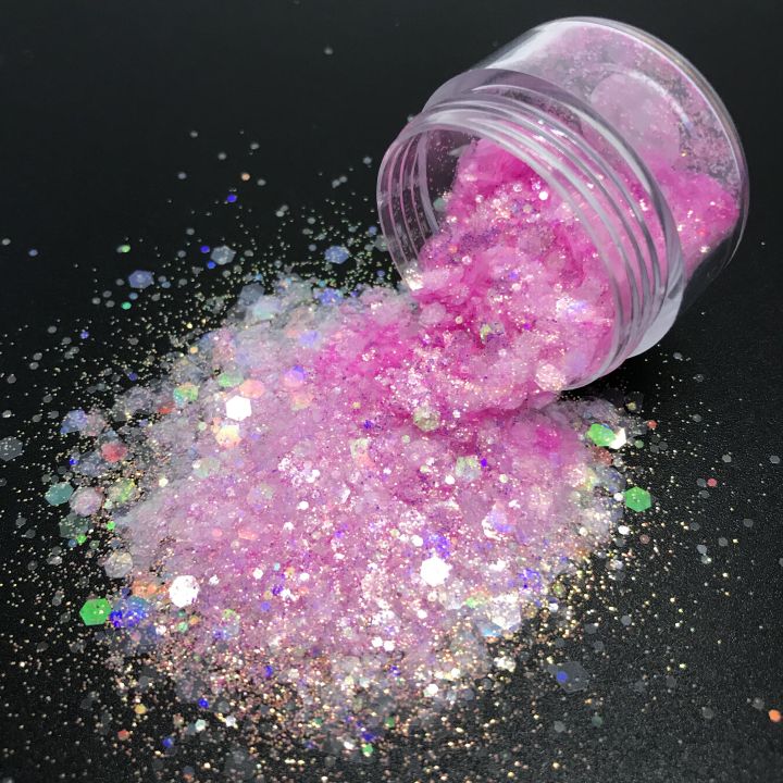 SC004     New Summer Collection Mixed Large Sequins Candy Color Nail Glitter