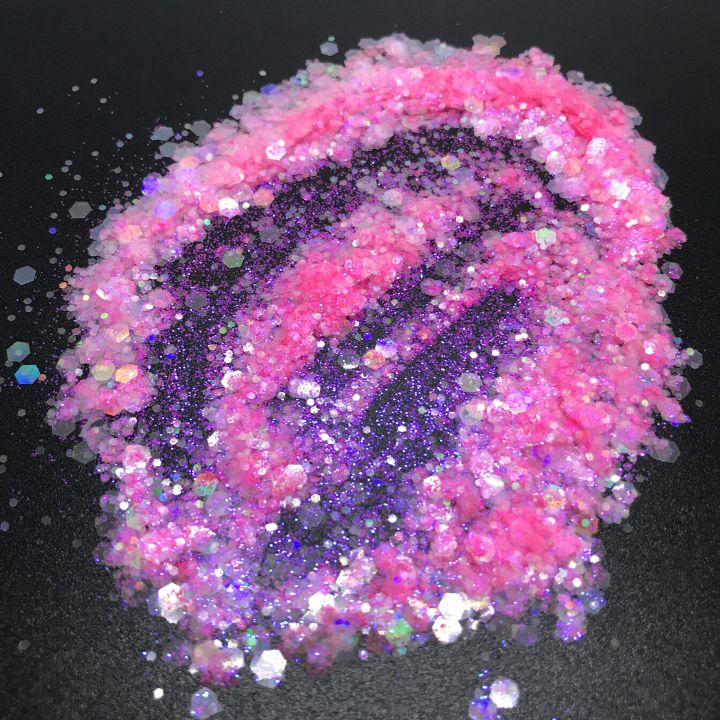SC005     New Summer Collection Mixed Large Sequins Candy Color Nail Glitter
