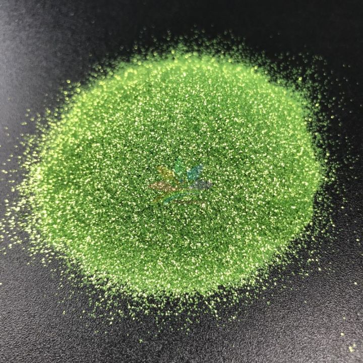 new product Biodegradable Glitter 0.2mm hexagon Autumn fragrant green glitter powder BB10