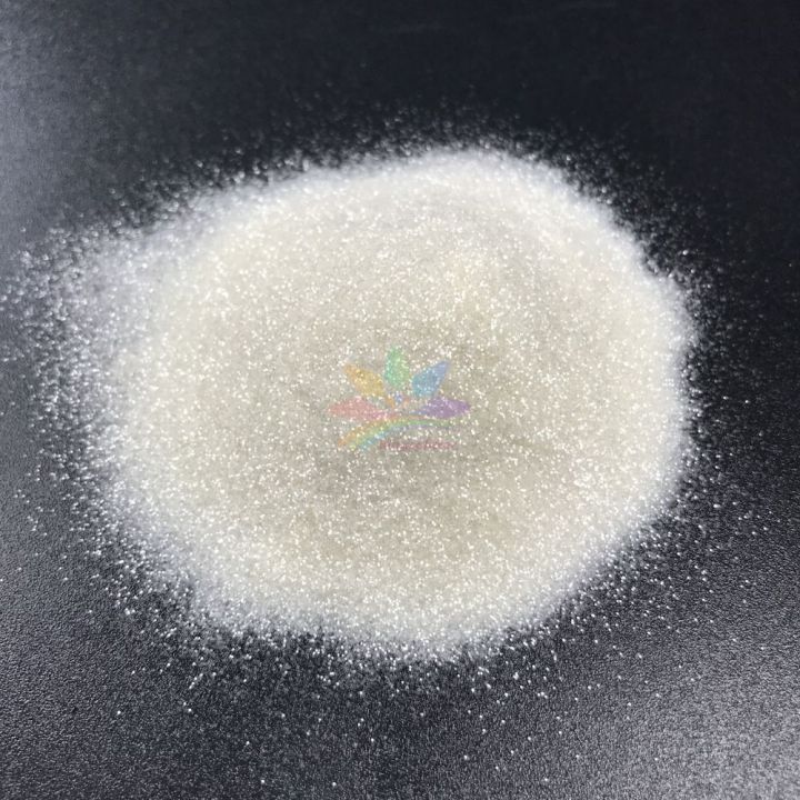 new product Biodegradable Glitter 0.2mm hexagon Transparent white glitter powder BB20