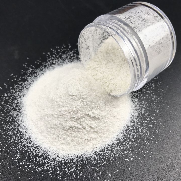 new product Biodegradable Glitter 0.2mm hexagon white glitter powder BB21