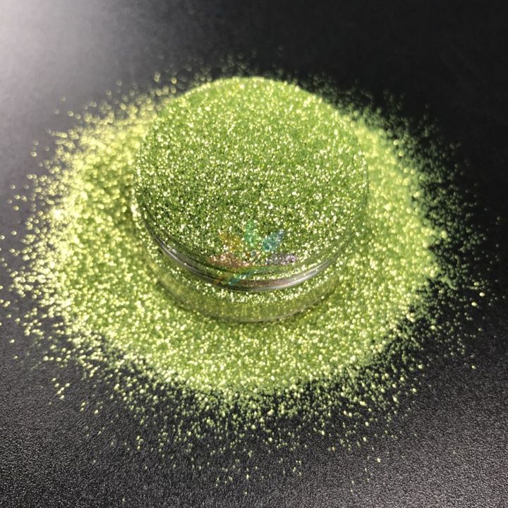 new product Biodegradable Glitter 0.2mm hexagon gold green color glitter powder BB08