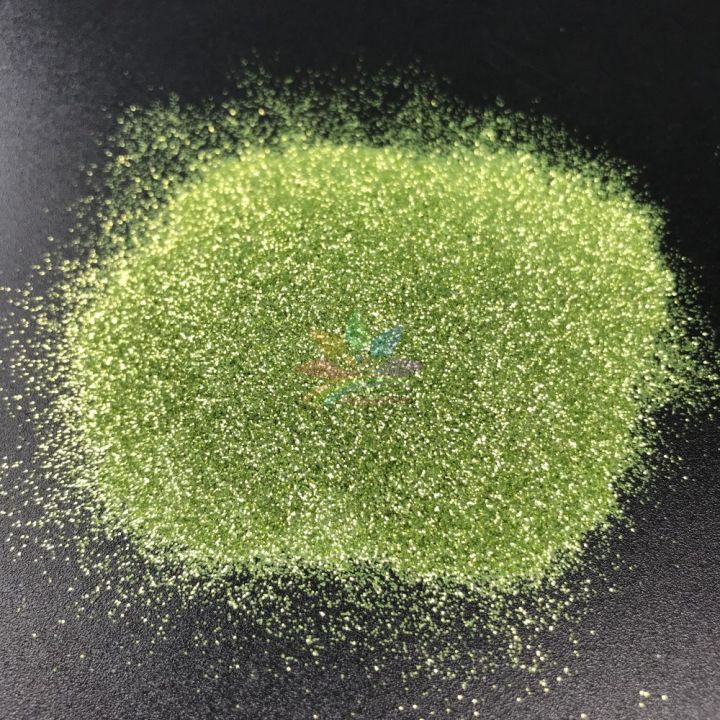 new product Biodegradable Glitter 0.2mm hexagon gold green color glitter powder BB08