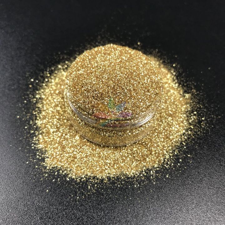 new product Biodegradable Glitter 0.2mm hexagon gold color glitter powder BB03