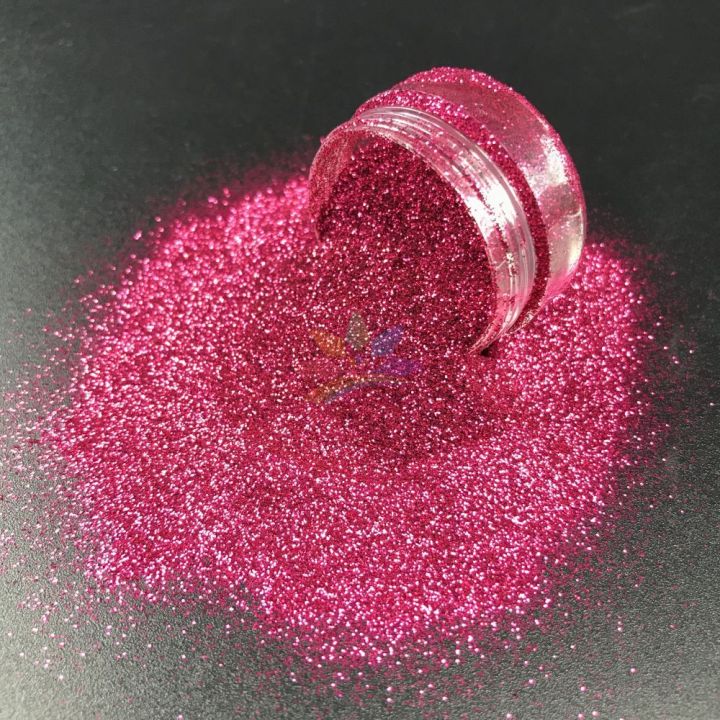 new product Biodegradable Glitter 0.2mm hexagon rose red glitter powder BB17