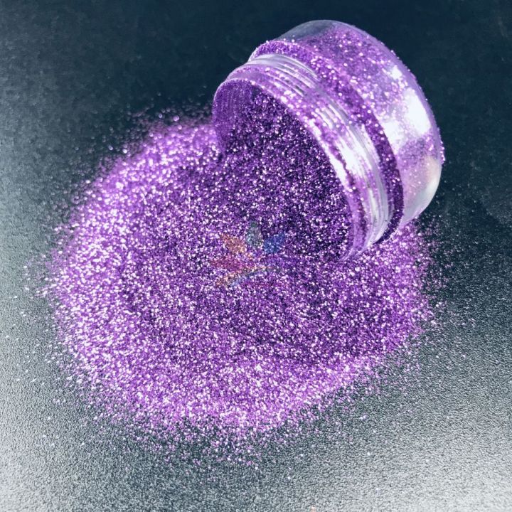 new product Biodegradable Glitter 0.2mm hexagon purple glitter powder BB15