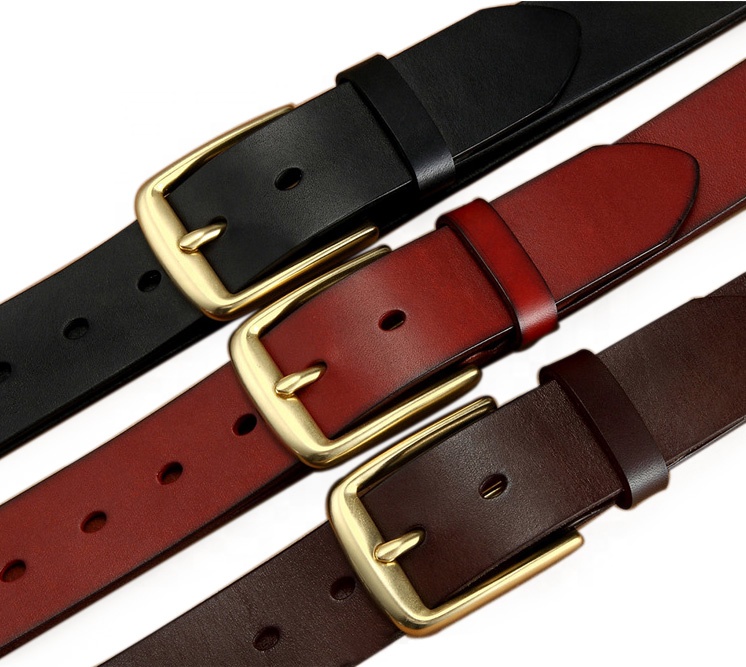 Custom Men's Cowhide Genuine Leather Belt