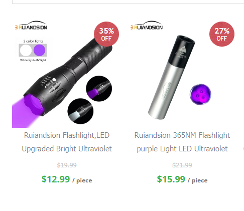 Ruiandsion 100UV LEDS Black Light Flashlight, Super Bright  Pet Dog Cat Urine Detector Light Flashlight for Pet Urine Stains, Professional Blacklight Flashlight with UV Sunglasses for Scorpions Hunting  