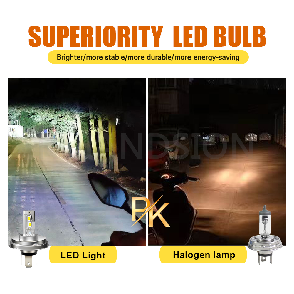 Lampadine LED P45T Per Moto - 2 Pezzi, 4000 Lumen, 12-18V, Luce Giorno, Bianco, Super Bright - Foto 10