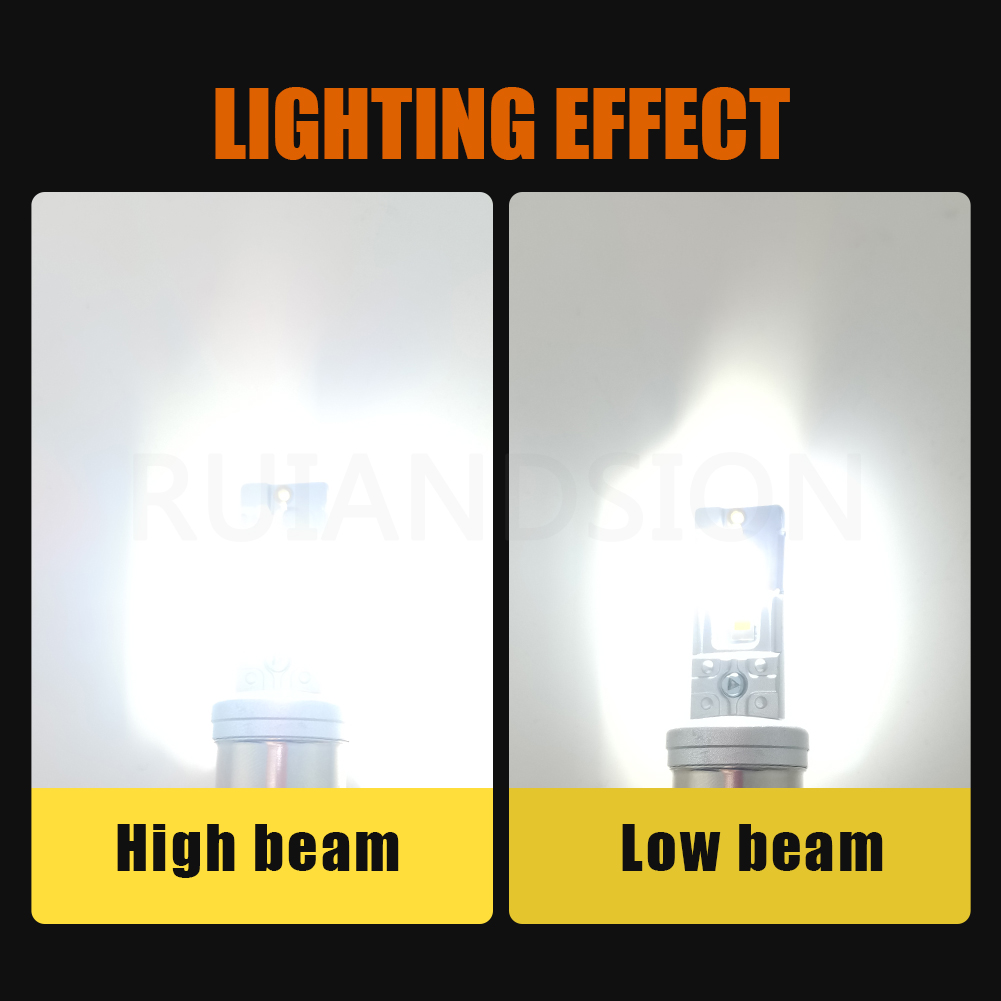 Ruiandsion BA21D BA20D LED Bulb Motorcycle Headlight Motorcycle bulb Motorcycle lamps Super Bright SMD 12V 24V 30V 60V White Yellow White Yellow 4000lm  