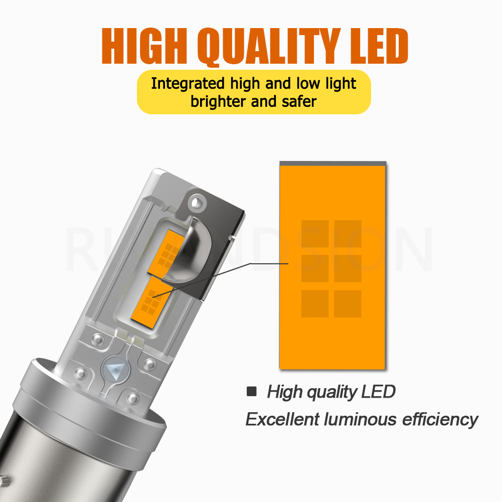 Ruiandsion BA21D BA20D LED Bulb Motorcycle Headlight Motorcycle bulb Motorcycle lamps Super Bright SMD 12V 24V 30V 60V White Yellow White Yellow 4000lm  