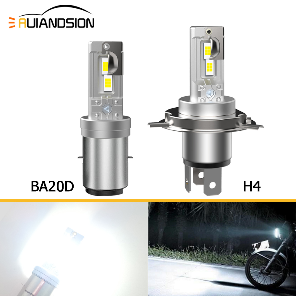 Ruiandsion BA21D BA20D LED Bulb Motorcycle Headlight Motorcycle bulb Motorcycle lamps Super Bright SMD 12V 24V 30V 60V White Yellow White Yellow 4000lm  