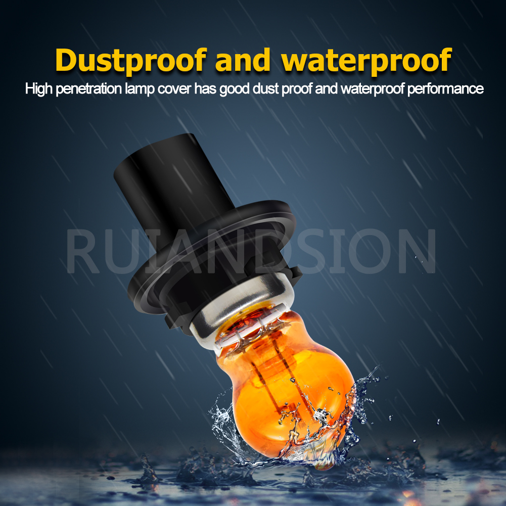Ruiandsion PC24W Bulb Car Taillight Car Headlight Halogen Lamp Super white Light Fuse Filament Easy To Install 12V Yellow 800Lm 2pcs  
