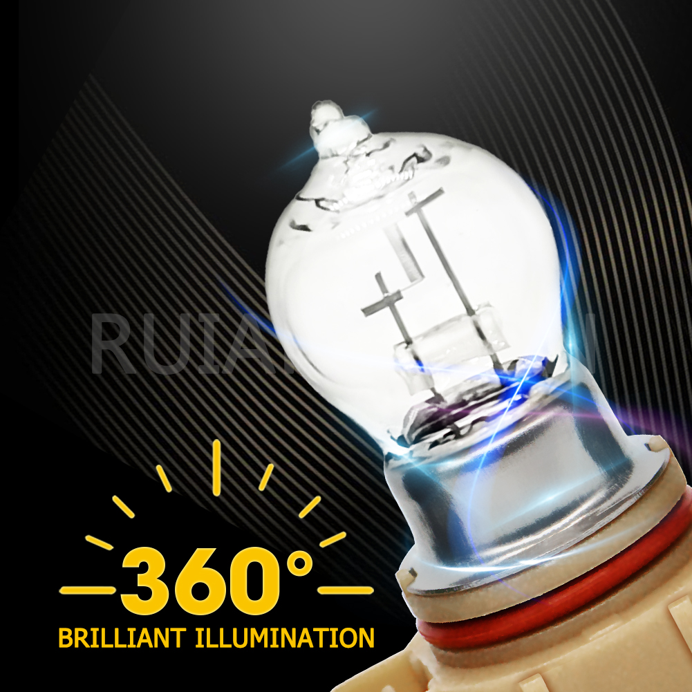 Ruiandsion PS24W Bulb Car Taillight Car Turn Signal Halogen Lamp Super white Light Fuse Filament Easy To Install 12V Warm White 800Lm 2pcs  