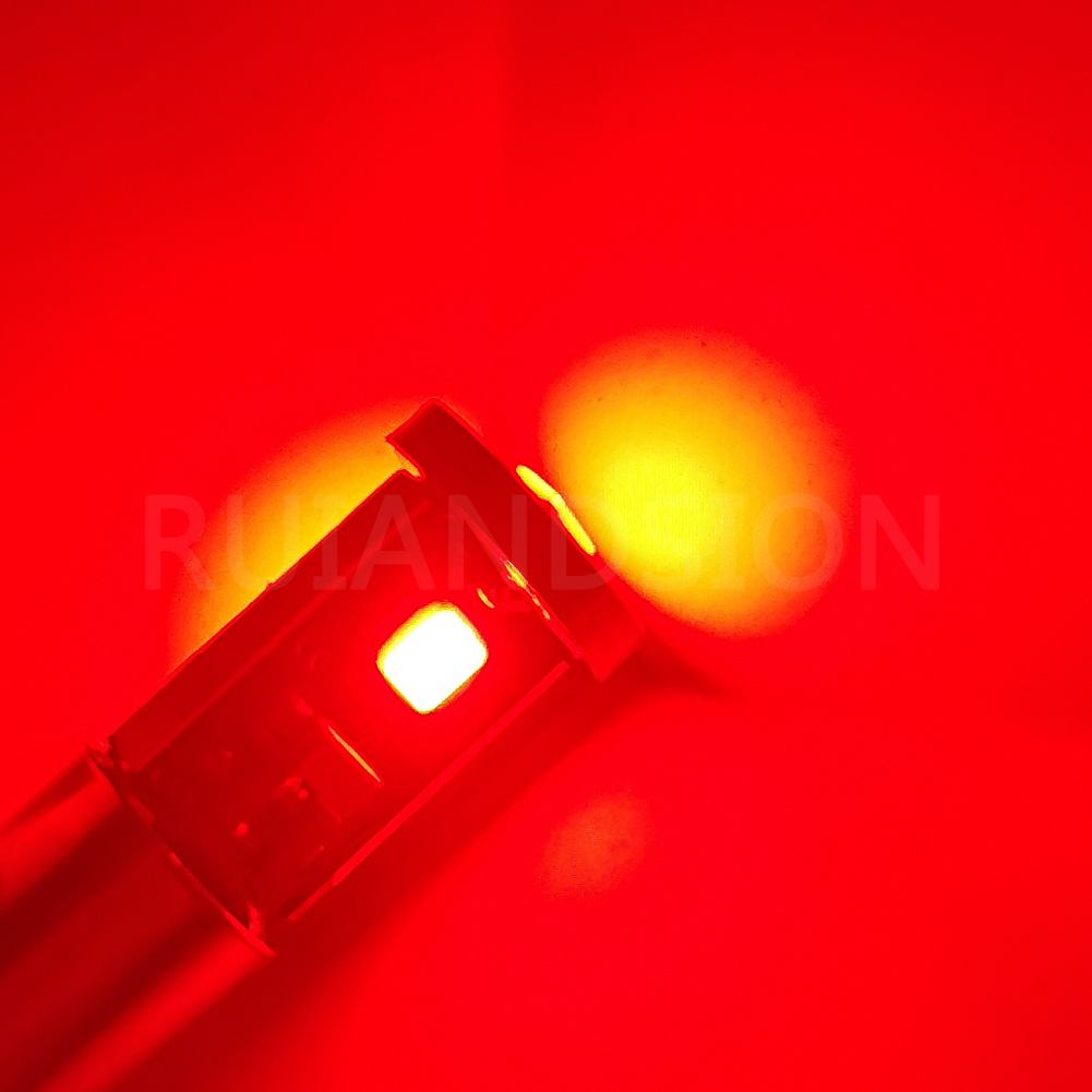 Ruiandsion BA9S Led Car Bulb Brake Light Energy Saving LED Light Super Brght SMD 12V 24V 30V Red 240Lm 2pcs  