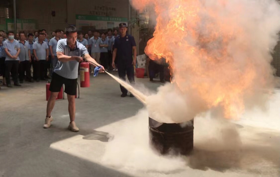 PNY lighting, fire training for factory employees