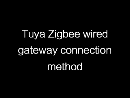 Tuya Zigbee wired gateway connection method