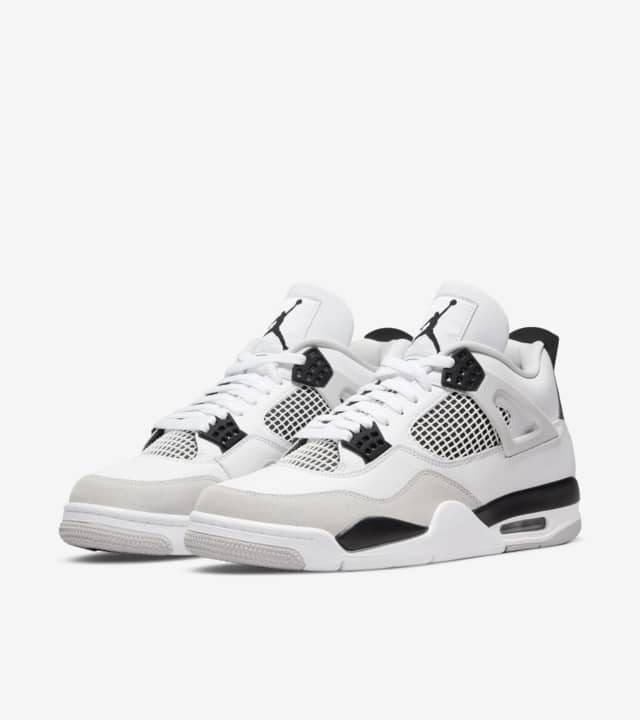 PK Sneakers Air Jordan 4 White and Black